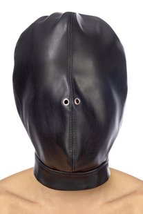 Капюшон для БДСМ Fetish Tentation Closed BDSM hood in leatherette