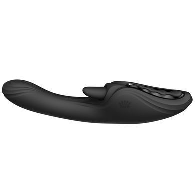 Смарт-вібратор Zalo Ares Obsidian Black, підігрів, 3 мотори, язичок для клітора, стимуляція точки G