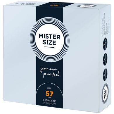 Презервативы Mister Size - pure feel - 57 (36 condoms), толщина 0,05 мм