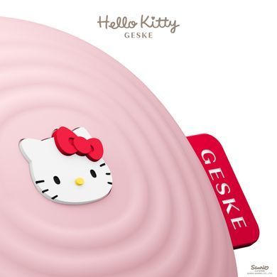 Електронна ультразвукова щітка для обличчя GESKE Sonic Facial Brush 4в1 by Hello Kitty pink