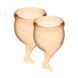 Набор менструальных чаш Satisfyer Feel Secure (orange), 15мл и 20мл, мешочек для хранения