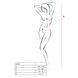 Распродажа!!! Бодистокинг Passion BS022 white, комбинезон