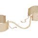 Наручники Bijoux Indiscrets Desir Metallique Handcuffs - Gold, металлические, стильные браслеты