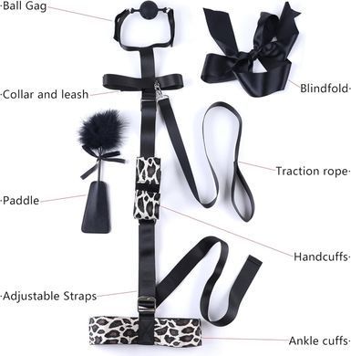 БДСМ-набор LOCKINK YEAHWOW Armbinder Restraint Set Black