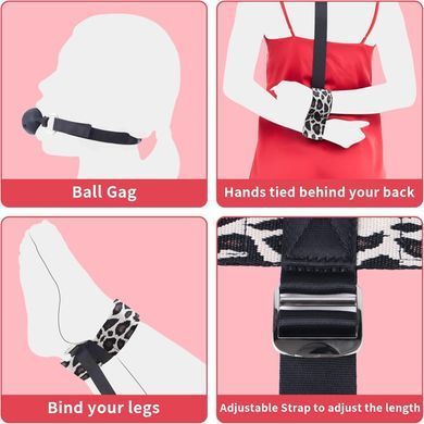 БДСМ-набор LOCKINK YEAHWOW Armbinder Restraint Set Black