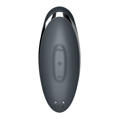 Вібростимулятор-пульсатор Satisfyer Tap & Climax 2 Grey, ефект постукування пальцем