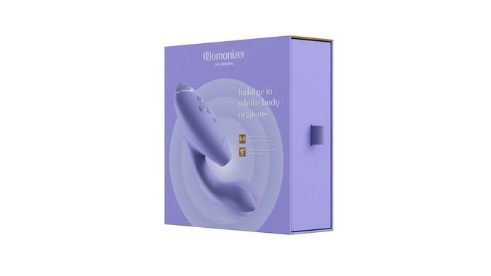 Двойной вакуумный клиторальный стимулятор Womanizer Duo 2 - Lilac, независимые моторы