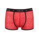 Чоловічі прозорі боксери Passion 046 SHORT PARKER L/XL Red, сітка, під леопард