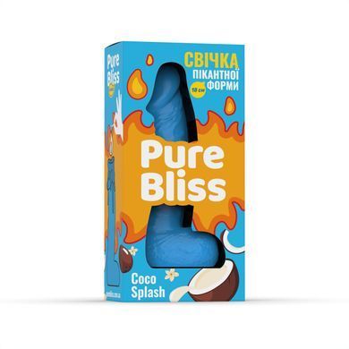 Ароматное свеча пикантной формы Pure Bliss Blue Coco Splash (Кокосовое молоко) 18 см