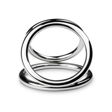 Потрійне ерекційне кільце Sinner Gear Unbendable &ndash; Triad Chamber Metal Cock and Ball Ring &ndash; Medium