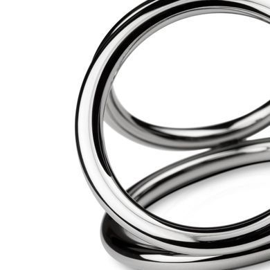 Потрійне ерекційне кільце Sinner Gear Unbendable &ndash; Triad Chamber Metal Cock and Ball Ring &ndash; Medium