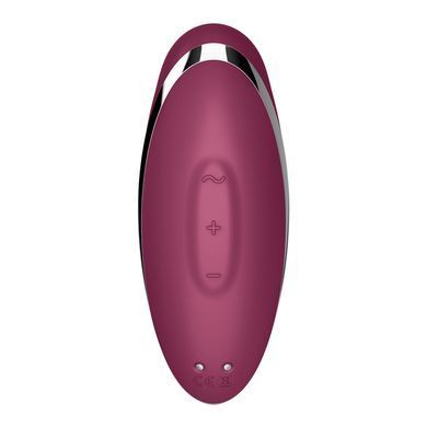 Вібростимулятор-пульсатор Satisfyer Tap & Climax 2 Red, ефект постукування пальцем