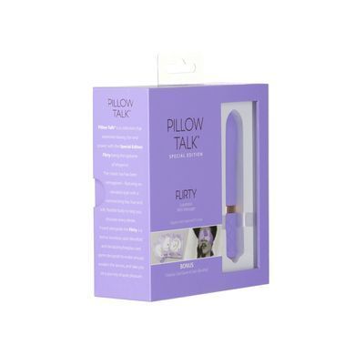 Розкішний вібратор Pillow Talk Flirty Purple Special Edition, Сваровскі, пов&rsquo;язка на очі+гра