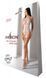 Бодистокинг с имитацией корсетной шнуровки Passion BS094 One Size, white, цветочный узор, с доступом