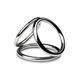 Потрійне ерекційне кільце Sinner Gear Unbendable &ndash; Triad Chamber Metal Cock and Ball Ring &ndash; Medium