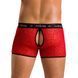 Чоловічі прозорі боксери Passion 046 SHORT PARKER S/M Red, сітка, під леопард