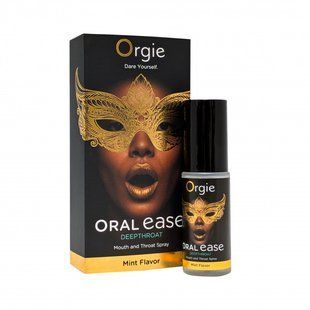 Спрей для глибокого мінету ORAL EASE, 15 мл смак: мʼята Orgie (Бразилія-Португалія)