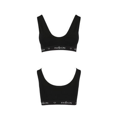 Спортивний топ з широкою гумкою Passion PS004 TOP XL, black