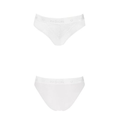 Трусики з широкою гумкою і мереживом Passion PS001 PANTIES M, white