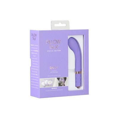 Розкішний вібратор Pillow Talk Racy Purple Special Edition, Сваровскі, пов&rsquo;язка на очі+гра