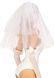 Фата нареченої Leg Avenue Tiered bridal veil O/S Whie