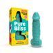 Мило у формі пеніса Pure Bliss MINI Turquoise, крафтове мило-член, натуральне