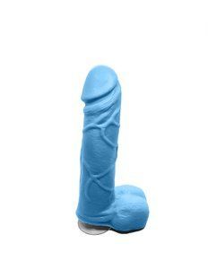 Мило у формі пеніса Чистий Кайф Blue size M, крафтове мило-член, натуральне
