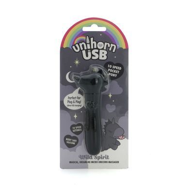 Вібратор-єдиноріжка Unihorn USB Bullet &ndash; Wild Spirit, віброкуля, USB-зарядка, 10 режимів