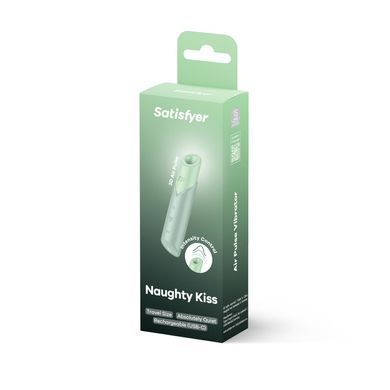 Вакуумний стимулятор Satisfyer Naughty Kiss, магнітна технологія 3D Air Pulse, 30 режимів роботи