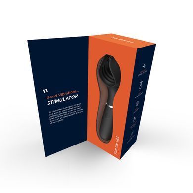 Чоловічий мастурбатор з вібрацією Vibrating Stimulator колір: чорний So Divine (Велика Британія)