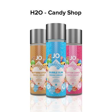 Лубрикант на водной основе JO H2O — Candy Shop — Bubblegum (60 мл) без сахара и парабенов