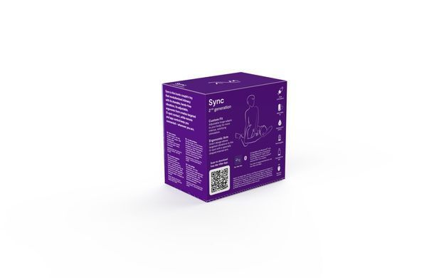 Смарт-вибратор для пар We-Vibe Sync 2 Purple, 10 виброрежимов, пульт ДУ