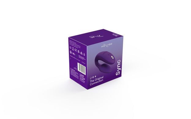Смарт-вибратор для пар We-Vibe Sync 2 Purple, 10 виброрежимов, пульт ДУ