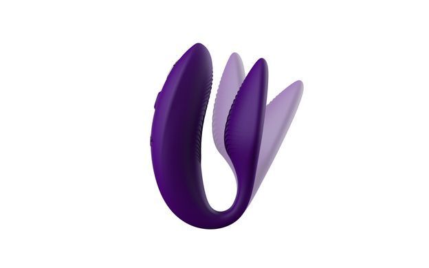 Смарт-вибратор для пар We-Vibe Sync 2 Purple, 10 виброрежимов, пульт ДУ