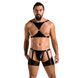 Комплект еротичної чоловічої білизни Passion 047 SET JOHN L/XL Black, труси, портупея