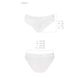 Трусики з широкою гумкою і мереживом Passion PS001 PANTIES S, white