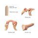 Реалистичный фаллоимитатор Strap-On-Me Sliding Skin Realistic Dildo Vanille S, эффект подвижной кожи
