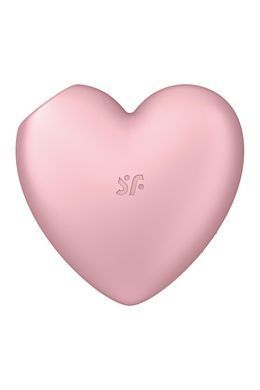 Вакуумний стимулятор-серце з вібрацією Satisfyer Cutie Heart Light Red