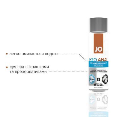 Анальная смазка JO ANAL H2O &mdash; ORIGINAL (240 мл) на водной основе, растительный глицерин