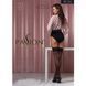 Чулки Passion ST120 1/2 black, ажурная силиконовая резинка с изысканным декором и люрексовой нитью