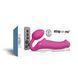 Безремневой страпон с вибрацией Strap-On-Me Vibrating Fuchsia L, диаметр 3,7 см, пульт ДУ, регулируемый