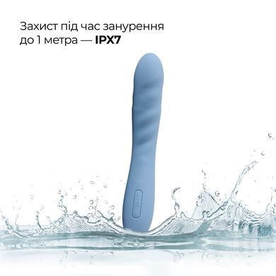 Смарт-вибратор с пульсацией Svakom Ava Neo Cornflower Blue, 15 режимов работы, водонепроницаемый