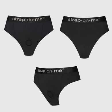 Трусики з фіксацією дилдо Strap-On-Me Harness Lingerie Idole - S - Black