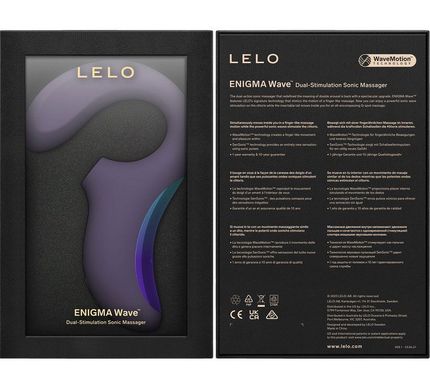 Клиторально-вагинальный звуковой стимулятор LELO Enigma WAVE Cyber Purple