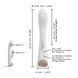Вібратор-кролик з підігрівом Dorcel FLEXI RABBIT WHITE, гнучкий стовбур