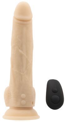 Фаллоимитатор с пульсацией Naked ADDICTION Dominic 9&Prime; Vanilla, пульт ДУ, диаметр 4,2 см