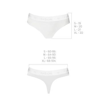 Трусики-бразиліана з бавовни Passion PS005 PANTIES S, white
