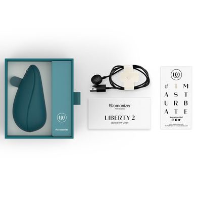 Вакуумный клиторальный стимулятор Womanizer Liberty 2 Dark Petrol