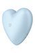 Вакуумный стимулятор-сердечко с вибрацией Satisfyer Cutie Heart Blue