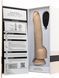 Фаллоимитатор с пульсацией Naked ADDICTION Dominic 9&Prime; Vanilla, пульт ДУ, диаметр 4,2 см